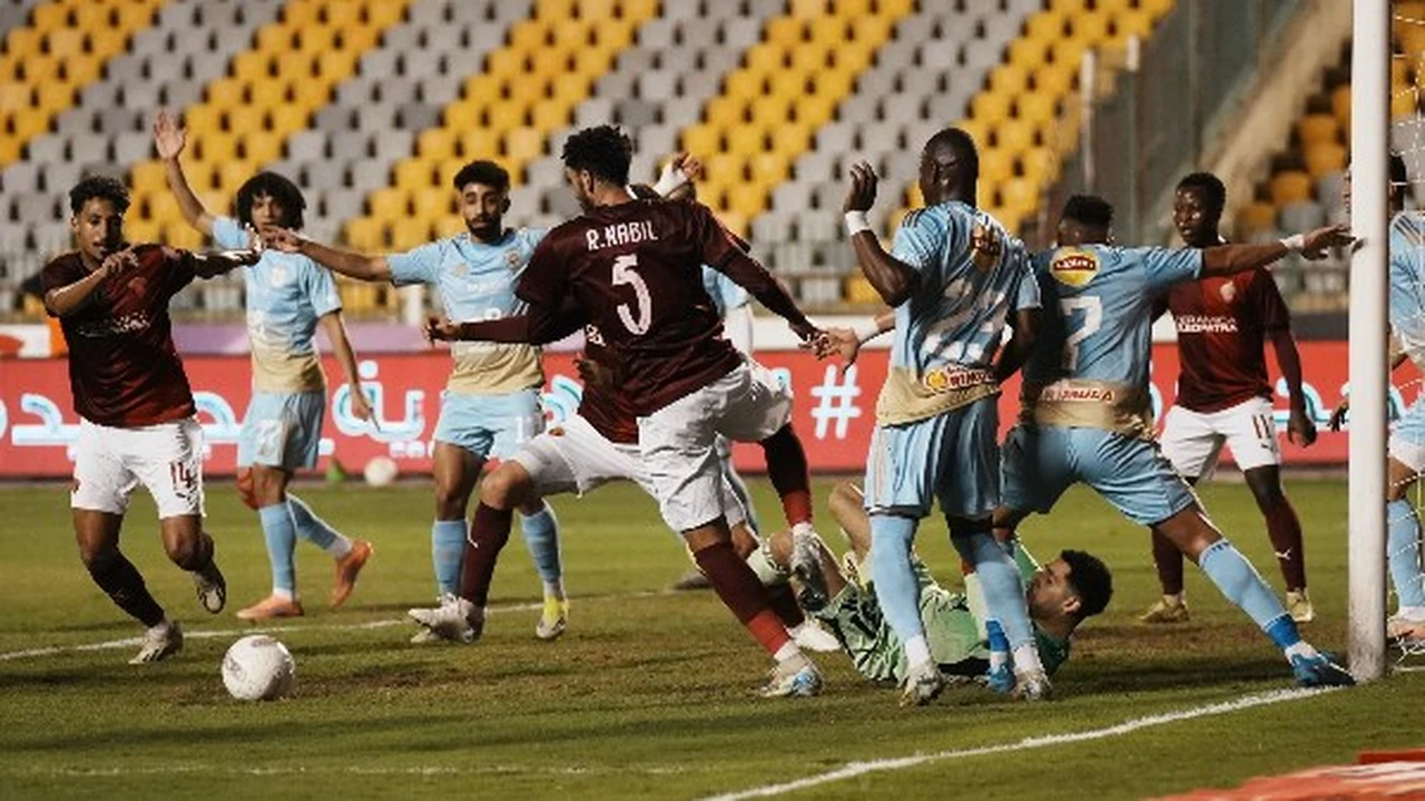 ياسر إبراهيم يعيد الأهلي للمباراة بهدف التعادل في مرمى سيراميكا كليوباترا